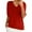 Red, variant on Moonker Women's Classic-Fit Short-Sleeve T-Shirt Under $10 Women's Round Neck Loose T Shirt With A Knit Bottom Short Top