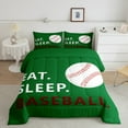 thumbnail image 2 of Erosebridal Teens Baseball Comforter Sets,Sport Gamer Comforters & Duvets,Ball Game Decoration,Reversible,Breathable,2Pcs, 2 of 8
