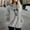 Gray, variant on Hoodies for Women Womens Hoodies Pullover Long Sleeved Drawstring Pocket Pullover Print Fashion Loose Tops Ladies Going out Running Fall Winter Wear White