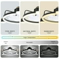 thumbnail image 5 of Bella Depot Flush Mount Ceiling Fan with LED Dimmable Light, Reversible Motor, 6-Speeds, Control with Smart App and Remote, 5 of 11