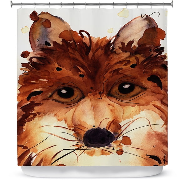 Shower Curtains 70" x 84" from DiaNoche Designs by Dawn Derman - Foxy