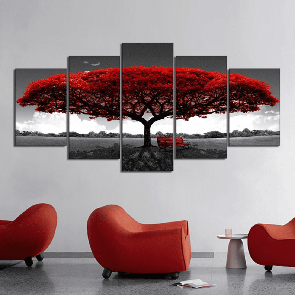 Canvas Print Paintings Landscape Pictures Wall Art Modern Living Room Decoration 5 Pieces