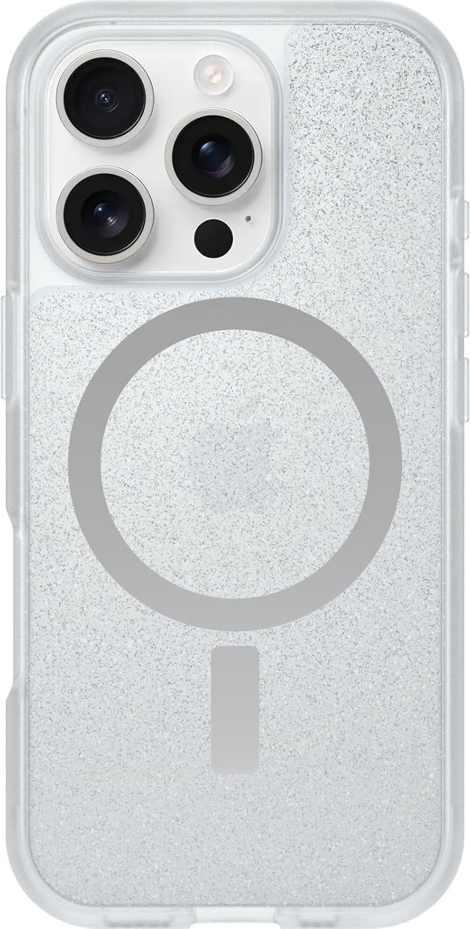 OtterBox iPhone 16 Pro (Only) - React Series Case - Stardust (Silver Flake/Clear) - Snaps to MagSafe - Ultra-Thin - Non-Retail Packaging