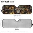 thumbnail image 5 of HUIACONG Wolf Camo Windshield Sunshade, Sun Visor for UV Rays & Heat Protection, Suitable for Wrangler, Compass, Gladiator & Renegade , for Jeep Wrangler | X-Small - 60x21 inches, 5 of 6