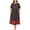 BlackStrelitzia, variant on Plus Size Maxi Nightgowns for Women House Dress with Pockets Short Sleeve Sleepwear
