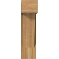 thumbnail image 2 of Ekena Millwork 8"W x 22"D x 30"H Traditional Block Rough Sawn Bracket w/ Offset Brace, Western Red Cedar, 2 of 25