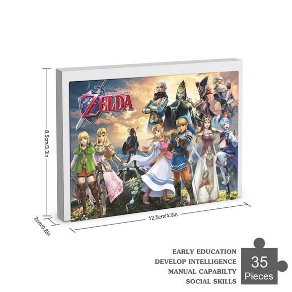 Zelda Jigsaw Puzzle 35-1000 Piece Interlocking Jigsaw Puzzle for Adult
