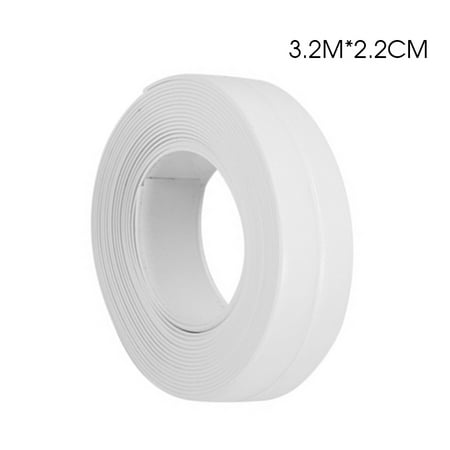 3.2m*22mm White Bath and Shower Self Adhesive Caulk Strip, Tub and Wall Sealing Tape Caulk Bathtub