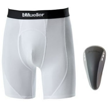Pantalón corto de compresión Shock Doctor AirCore blanco ¡tendencia