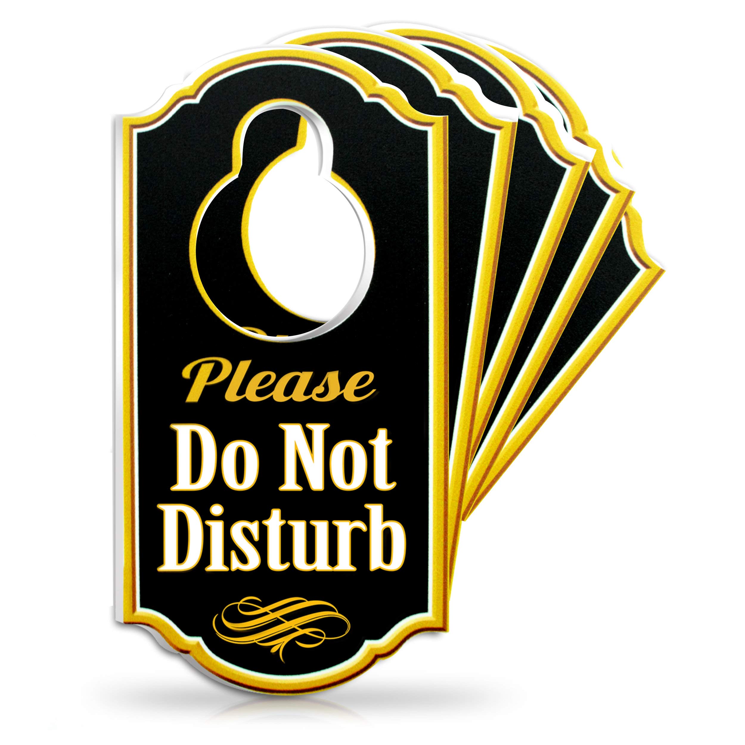 Do Not Disturb Polka Dots Plastic Door Knob Hanger Sign
