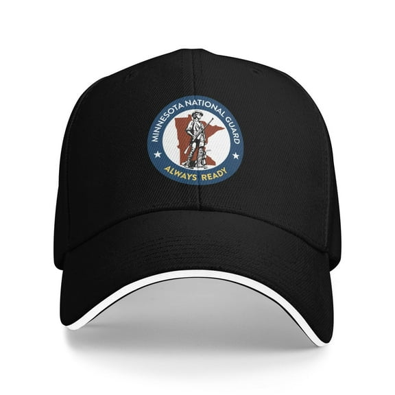 Minnesota National Guard Unisex Sandwich Cap Classic Baseball Capunisex Adjustable Casquette Dad Hat