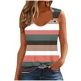 thumbnail image 2 of Tank Tops for Women Plus Size Sleeveless Printed Camisole Loose Tank Top Watermelon Red S, 2 of 4