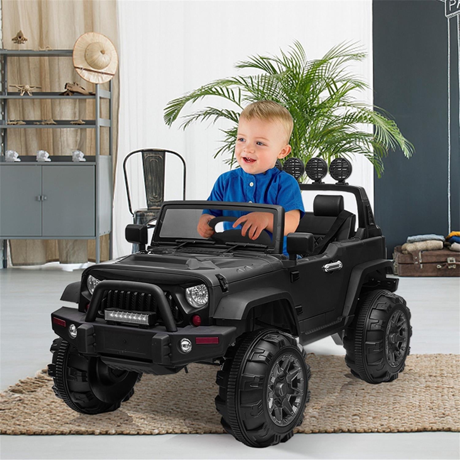 CIPACHO 12 V Kids Ride On Toy Car for Kids 3-7 Years with Remote Control, Music, LED Lights, Horn, Electric Kids Car, Black CIPACHO 12 V Kids Ride On Toy Car for Kids 3-7 Years with Remote Control, Music, LED Lights, Horn, Electric Kids Car, Black