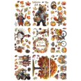 thumbnail image 1 of Decorative vinyl decals for dogs and cats, autumn themes with maple leaves and Thanksgiving, 1 of 4