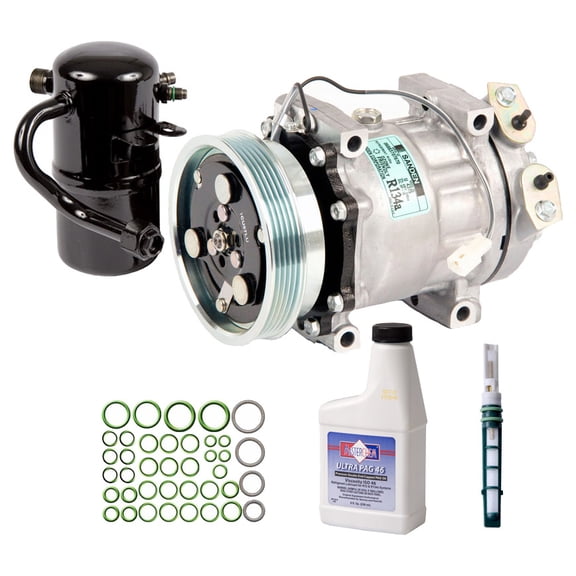 For Mazda 626 1998 1999 2000 2001 2002 OEM AC Compressor w/ A/C Repair Kit - BuyAutoParts