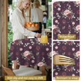 thumbnail image 5 of Pioneer Flower Floral Print Pattern Round Tablecloth 60 X 60 Inch, Wrinkle Resistant Wipeable Table Cloth for Kitchen Dining Picnic Patio Party, 5 of 6