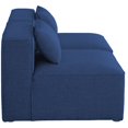 thumbnail image 5 of Meridian Furniture Cube Navy Durable Linen Modular Sofa, 5 of 7