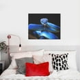 thumbnail image 4 of Picia Blue Viper Snake Pattern Decorative Picture – Unique Wall Art, Modern Canvas Print for Trendy Interiors (Horizontal), 4 of 6