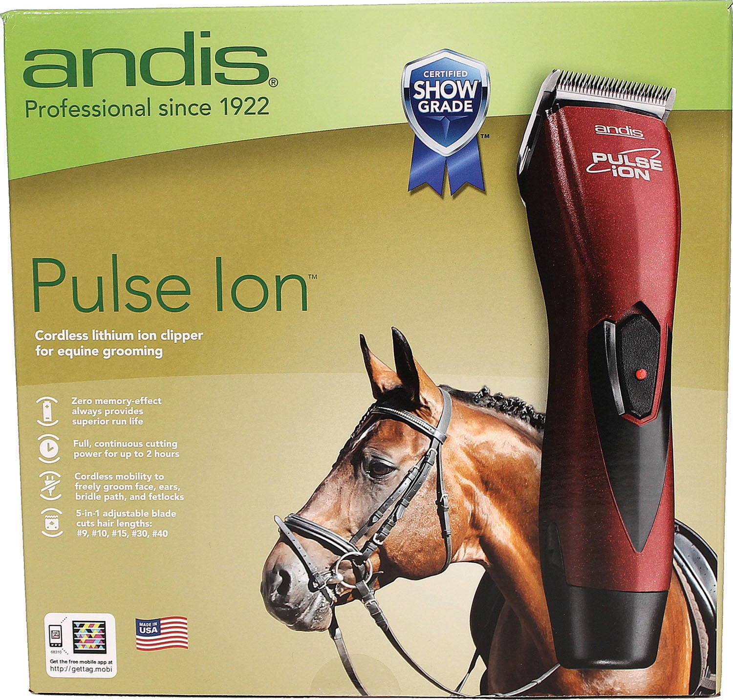 Andis Pet ProClip Pulse Ion Adjustable Blade Clipper 
