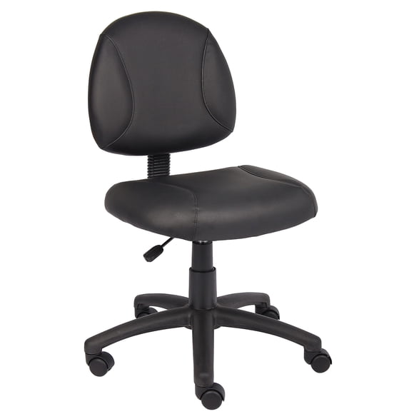Silla de trabajo Boss Office Products Posture, piel negra