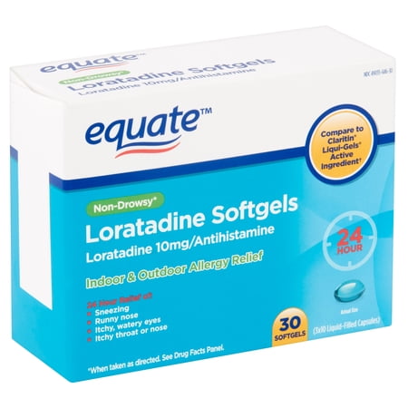 Equate Non-Drowsy Loratadine Soft gels, 30 Count