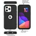 thumbnail image 2 of Njjex Shockproof Silicone Plastic Cell Phone Case for Apple iPhone 13 Pro 13 13 Pro Max, Black, 2 of 7