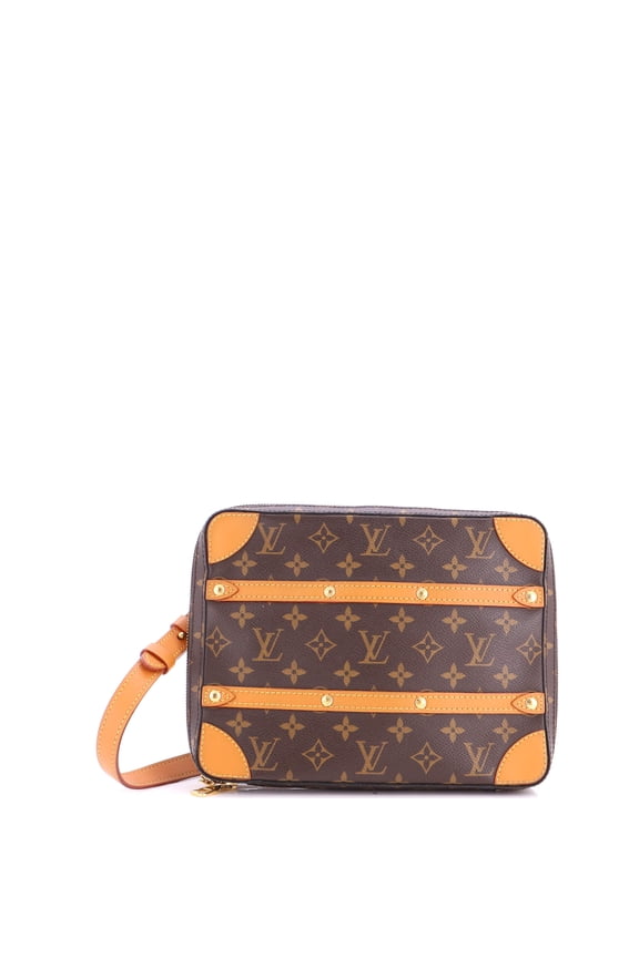 Pre-Owned Soft Trunk Messenger Bag Monogram Canvas PM By Rebag