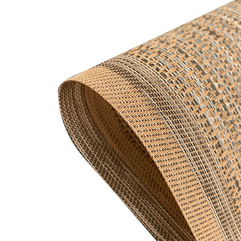 Cambria Bronze Metallic Faux Leather Square Placemats (Set of 4) Cambria Bronze Metallic Faux Leather Square Placemats (Set of 4)