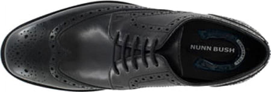 nunn bush nelson wing tip dress casual oxford Nunn Bush Nelson Men's Wingtip Oxford Dress Shoes, 10.5 Wide / Black