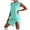 Mint Green, variant on Guluxicc Athletic 2 Piece Sets for Women Sleeveless Crew Neck Top with Split Hem Shorts Solid Color Basic Active Outfits for Workout and Gym Exercise