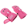 thumbnail image 2 of Guantes de invierno para niños con forro polar, impermeables, para esquí, ciclismo, niño y niña Rosa l, 2 of 9