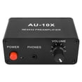 thumbnail image 2 of MesaSe AU-10X NE5532 Audio Signal Preamplifier Headphone Pre AMP Board Gain 20Db 3.5MM Volume Control Tone DC 12V, 2 of 6