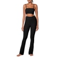 thumbnail image 4 of Funidos Flare Leggings for Women Yoga Pants Soft High Waist Bootcut Leggings Tall Long Bootleg Pants for Women, 4 of 5
