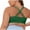 Green, variant on Women's Fishnet No Underwire Sports Bra Breathable Criss Cross Back Bras Hollow Out Camisole Going Out Tops Lingerie