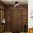 thumbnail image 4 of Globe Electric 3-Light Seeded Glass Oil-Rubbed Bronze Indoor Semi-Flush Mount Ceiling Light, 4 of 8