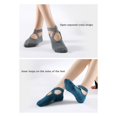 thumbnail image 4 of 2 Pairs Yoga Socks for Women Non-Slip Grips & Straps, Ideal for Pilates, Pure Barre, Ballet, Dance, Barefoot Workout, 4 of 6