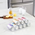 thumbnail image 4 of iDesign Soda Can Dispenser for Fridge or Pantry, Set of 3, Clear, Made in USA, 4 of 8