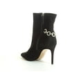 thumbnail image 3 of Schutz Elisah Black Pull On Pointed Toe Embellished Upper Stiletto Fashion Boots (Black, 5.5), 3 of 3
