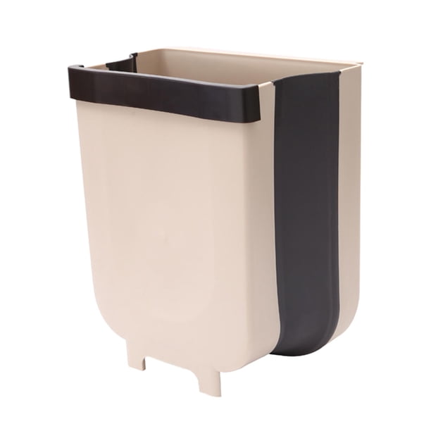 Cubo de basura plegable plegable para baño, inodoro, almacenamiento de desechos, almacenamiento de desechos domésticos Sunnimix Bote de basura plegable