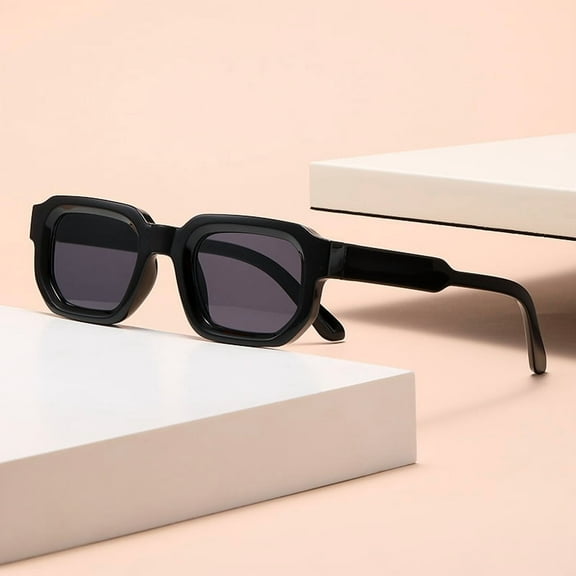 New Cross-Border Classic Square Frame Sunglasses European and American Retro Personality Simple Sunglasses Internet Celebrity Xiaohongshu Same Style Glasses