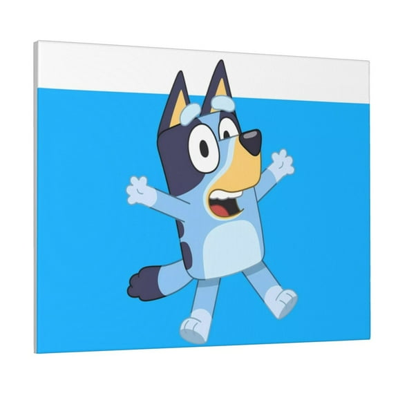 Saiise Bluey Frameless Canvas Wall Art - Abstract Modern Artwork for Living Room, Bedroom, Office - Ready to Hang, Vibrant Colors, Ideal Gift Idea- 8"x10"