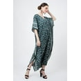 thumbnail image 6 of Miss Lavish London Kaftan Dresses for Women,Beach Kaftan Coverups,Hawaiian Coverups for Women,Long Beach & Swimsuit Coverups,Plus Size African Caftan Dress,Moroccan Style Loungewear Soothing Green XL, 6 of 6