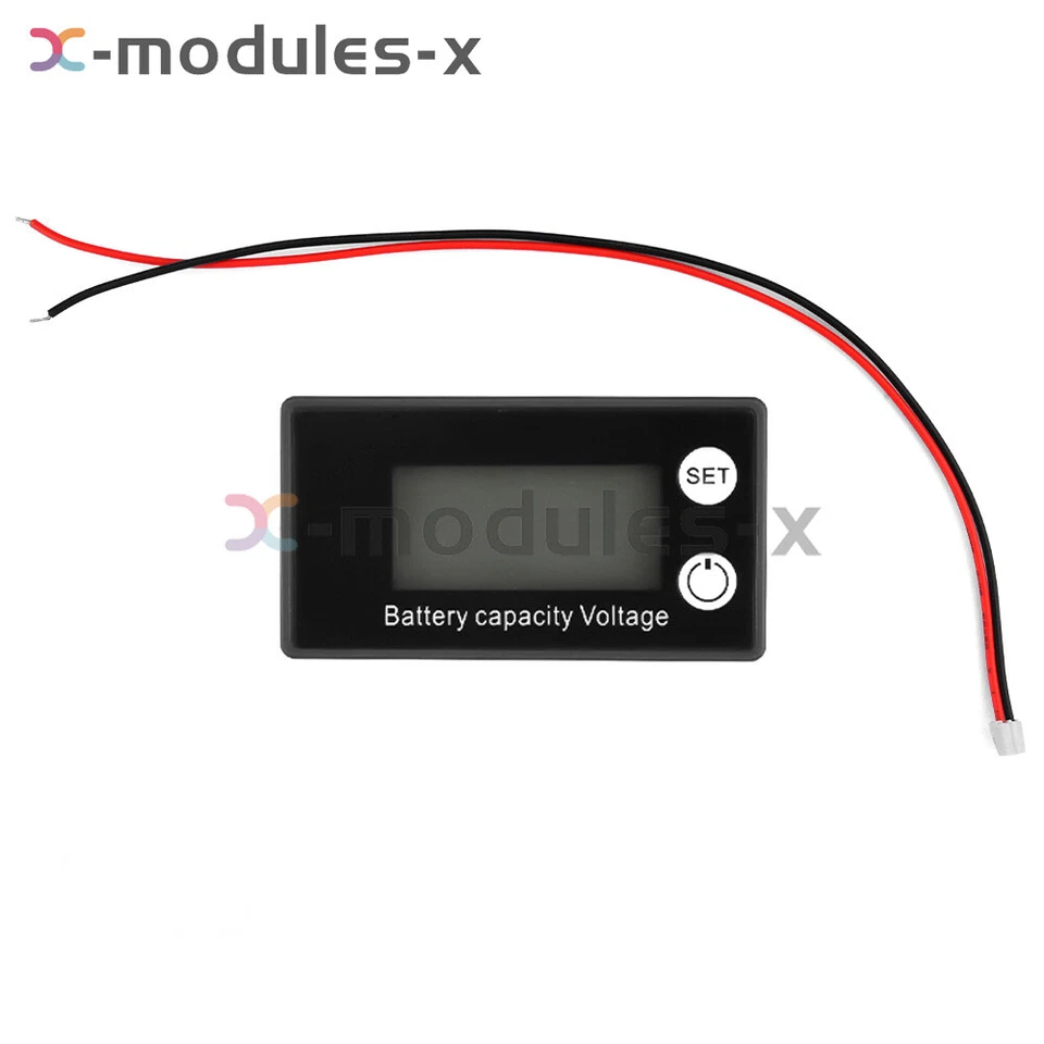 CRESTIN- 2X 6133A Lcd Voltage Meter Dc8V-100 Voltmeter Battery Power Dual Display Us