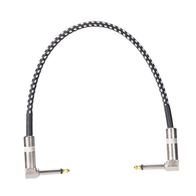 Cable de conexión para guitarra, ángulo recto, resistente y estable, repuesto para pedales de efectos de guitarra, cables de audio para instrumentos,