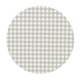 thumbnail image 3 of YFYANG Round Fitted Table Cloth, Waterproof Gray Plaid Texture Pattern Polyester Table Cover, Indoor Outdoor Decorative Tablecloths with Elastic Edge, 3 of 7