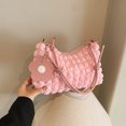 thumbnail image 2 of Bolso casual coreano de moda de gran capacidad plisado, nuevo estilo de primavera 2025, bolso bandolera estilo occidental, bolso tipo dumpling, bolso de mujer, 2 of 5