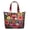 White-278, variant on Boho Daisy Print Travel Tote Bag - Lightweight Carry-On Bag for Women, Spacious Retro Floral Design with Durable Handles