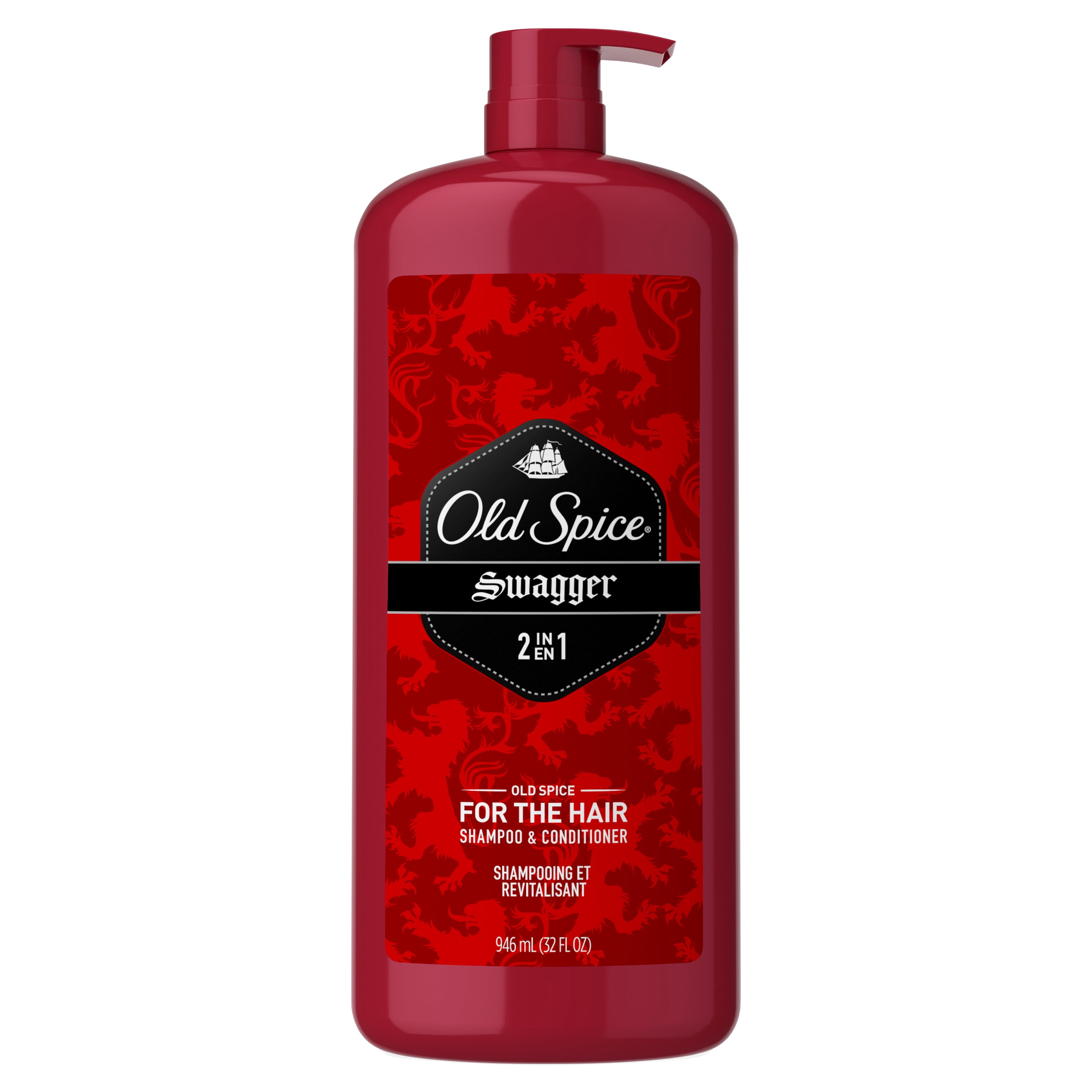 Old Spice Mens 2 in 1 Shampoo and Conditioner, Swagger, 32 fl oz