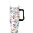 thumbnail image 2 of Spring Flowers 40 OZ Tumbler Cup with Lid and Straw for Water Iced Tea Coffee Smoothie and More, 2 of 7