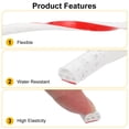 thumbnail image 4 of Uxcell 20 ft Silicone Weather Stripping Door Seal Strip, , 0.35" x 0.24", White, 4 of 7